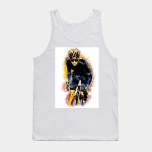 The CYCLIST Watercolor Artwork for all the cycling fans Tank Top